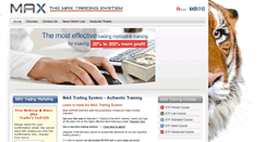 Desktop Screenshot of maxtradingsystem.com
